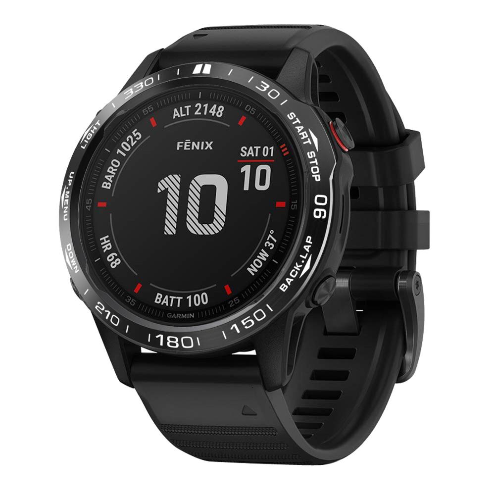 Чехол-рамка из нержавеющей стали для умных часов Garmin Fenix 6x Pro 6 Sapphire 5 5 Plus, клейкий, защитный от царапин, металлический