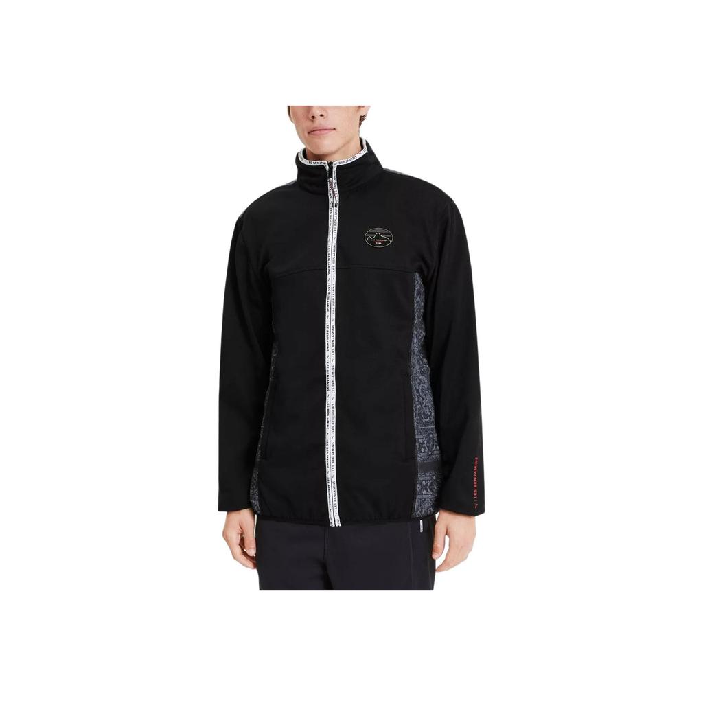 Puma X Les Benjamins High Collar Fitted Jacket Men Jackets Black 595467-01