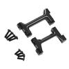 RC CNC Aluminum Alloy Bumper Bracket Set for 1/18 Car Front and Rear Bumper Mount Black