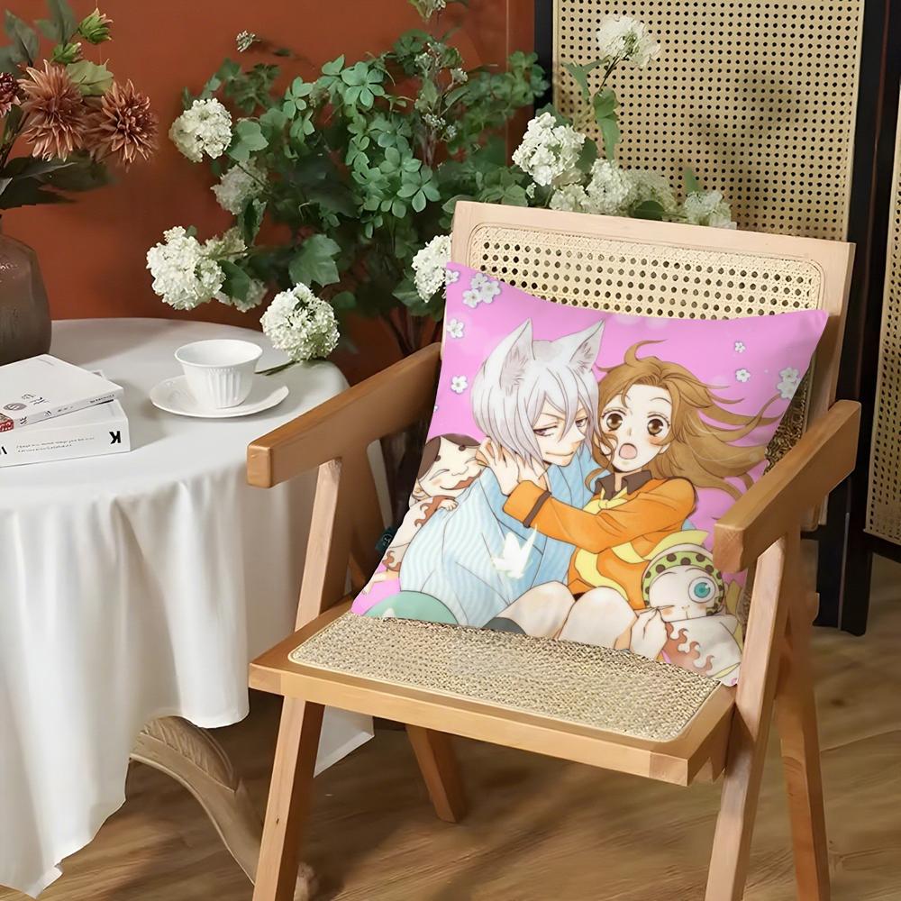 KKamisama HajimemashitaS Cushion Cover Silky Short Plush Invisible Zipper Dustproof Sofa Pillow Case for Home Decor