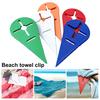 1/5 шт. Набор зажимов для пляжных полотенец, термостойкие, яркие цвета, компактный дизайн, портативные держатели зажимов для полотенец в ванной