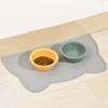 Soft Anti Slip Silicone Cat Bowl Mat 17.32in Long 9.45in Wide Feeding Mat Dog Bowl Mat  Cat Feeding