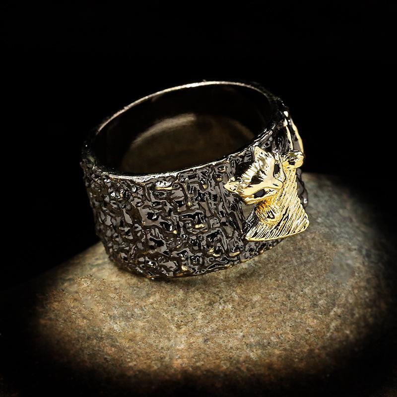 Серебряное Разноцветное Милое Кольцо с Котенком Черное Золото Для Женщин Свадебная Вечеринка Помолвка Путешествия Ювелирное Изделие Подарок