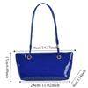 Large Capacity Patent Leather Shoulder Bag Smooth Commuting Tote Bag  Daily