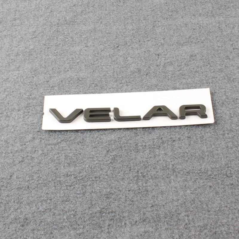 3D ABS VELAR Letters Logo Car Rear Trunk Badge Stickers For Land Rover Range Rover Velar auto Accessories BQ3