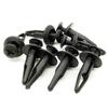 50PCS Car Retainer Clips Plastic Fasteners Kit Auto Trim Panel Clip Black Car Body Bumper Rivet Set Replacement Push Pin