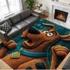 Crystal Velvet Rug Soft Non Slip Indoor Floor Mat Home DecorScooby-Doo