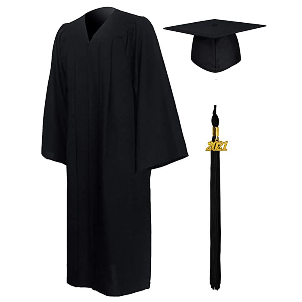 Congrats Grad Graduation Gown Set Bling Removable Tassel 2023 Happy Graduation Mortarboard Hat