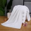 Five-Star Hotel Quality Pure Cotton Bath Towel Thickened Oversized Solid White Color Knitted Washcloths for Swimming Bathing