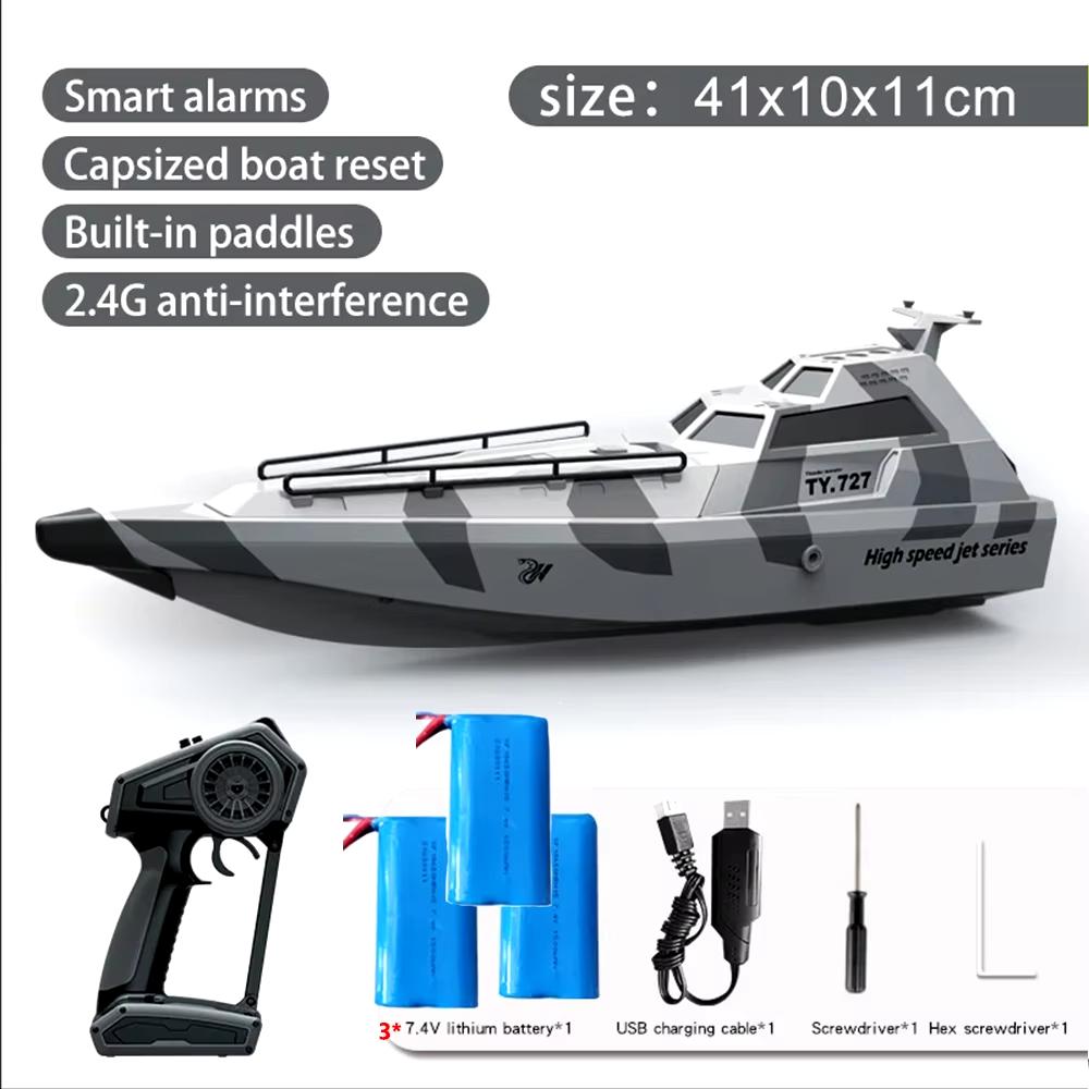 2024 Новый 2,4 ГГц TY727 RC турбореактивный насос высокоскоростной пульт дистанционного управления реактивный катер функция сигнализации низкого заряда батареи игрушка для взрослых и детей подарок