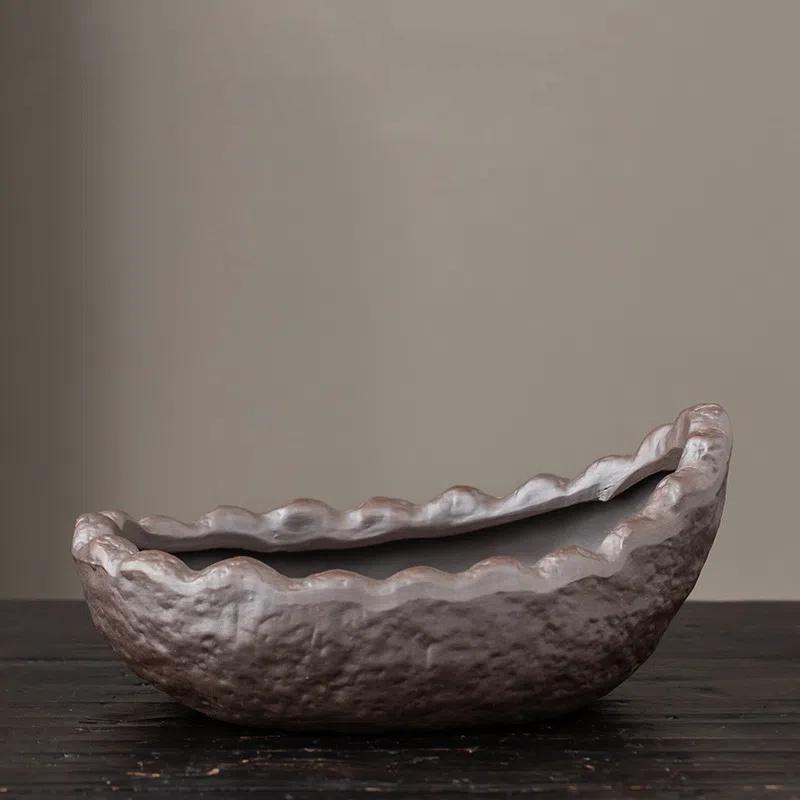 Винтажный крытый и уличный креативный цветочный горшок в форме бонсай, маленький и большой, фиолетовый, глиняный, керамический, зеленый, настольный, декоративный, для растений