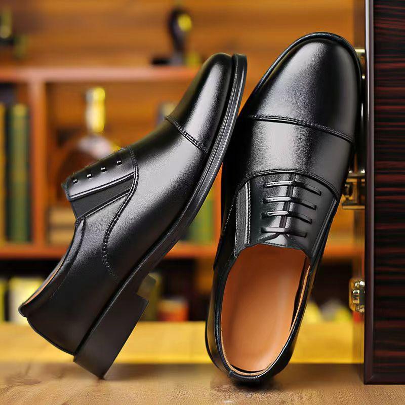 Men's Fashion One-step Formal Shoes-fashionable British Style, Durable Rubber Sole, Comfortable, Business Casual, One-step, Lazy Shoes