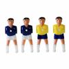 Jeu de baby-foot en plastique - DV SPORT - Pieds séparés - 16 mm - Brésil France - 22 unités