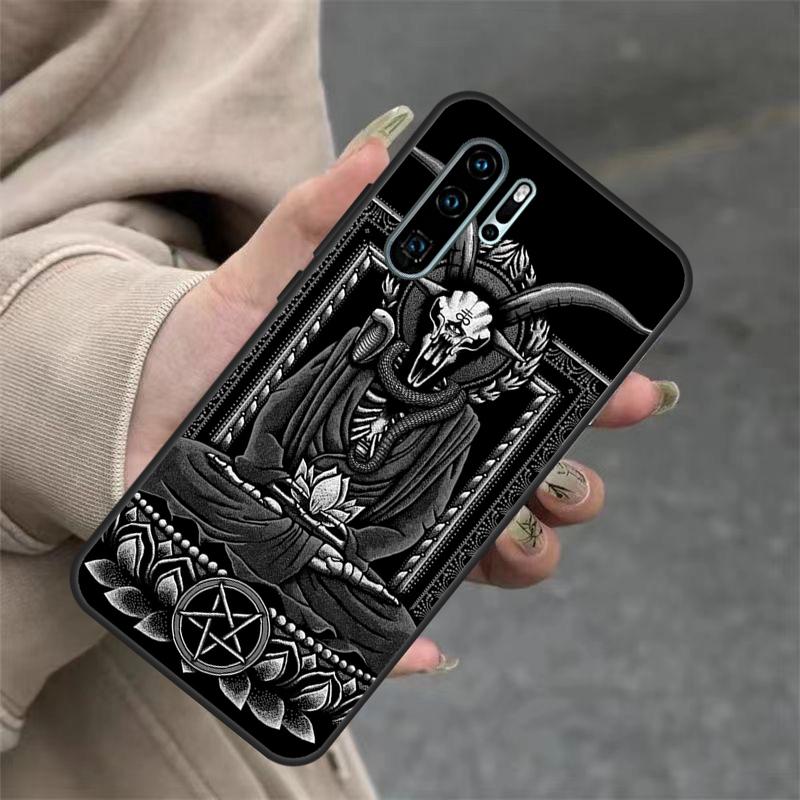 Пентаграмма Бафомет Сатана Чехол Для Huawei Nova 3i 7i 8i 11i Y60 Y70 Y90 Y61 Y91 10 9 SE 11 Pro P20 P40 P30 Lite Обложка