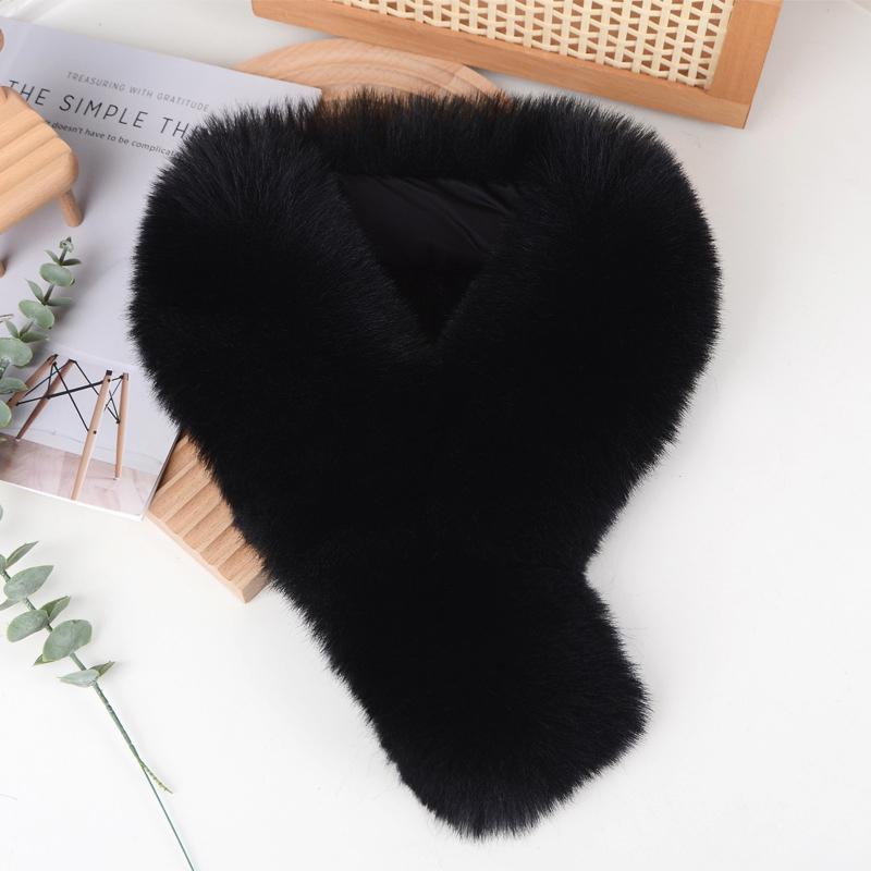 1PC Versatile Shawl Fashionable Multicolor Magnetic Suction Warm Scarf Gift Imitation Fox Fur Collar Plush