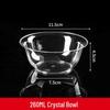 Yidengxia Disposable Plastic Crystal Bowls 260ml (100 Count)