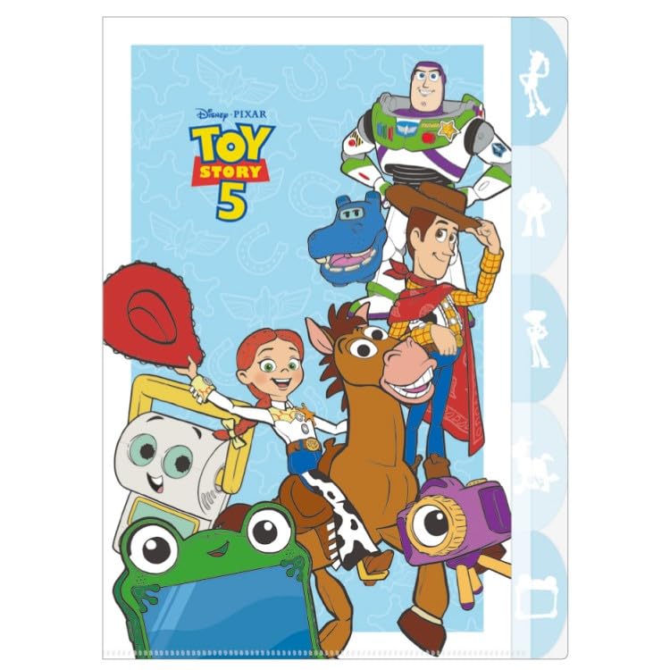 Kamio Japan Toy Story 5 Die-Cut 5-Index File Everyone Gather 081283