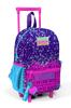 Рюкзак Minik Yuva Squeegee Фиолетовый Синий Розовый С Узором Сердца Два Отделения 24040