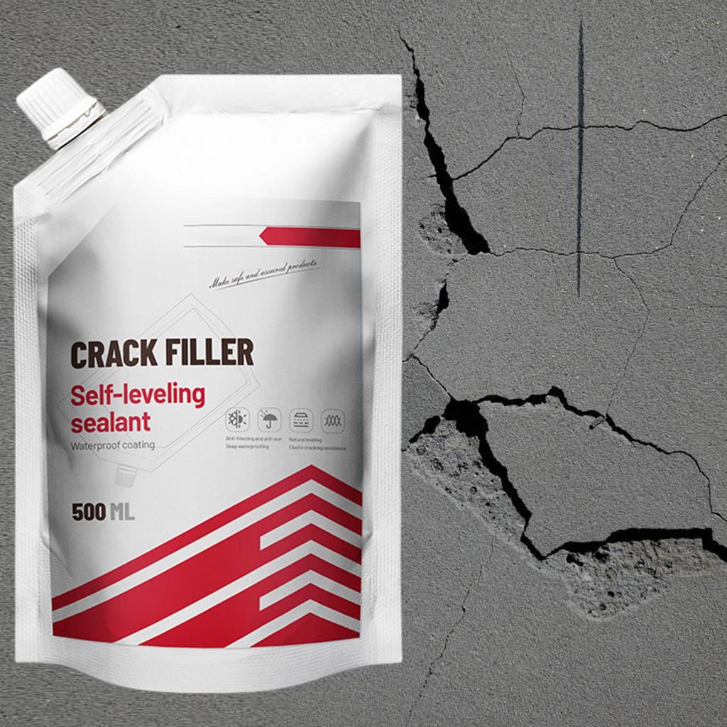 500ml Crack Filling Agent Cement Crack Filler Asphalt Crack Filler Waterproof Seam Filling Adhesive House Crack Filling Glue