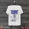 Star Wars R2D2 Vector Uniform Design Cool Unisex T-shirt B328