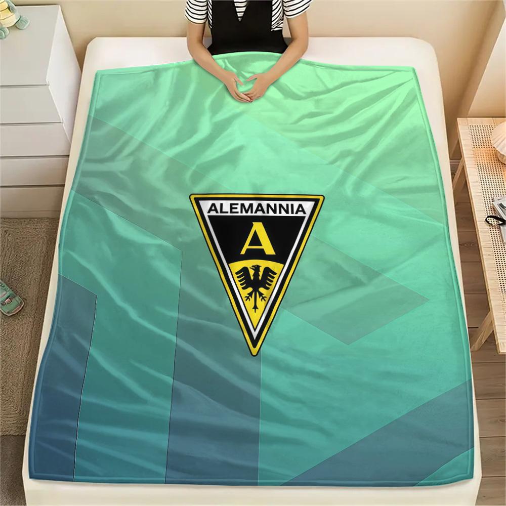 Alemannia Aachen Flannel Blanket, High quality Comfortable for All Seasons, Home Decor, Warmth and Comfort