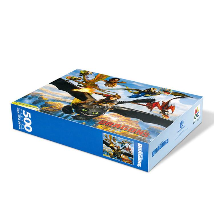 Пазл из 500 деталей - Как приручить дракона 1, популярная корейская головоломка