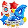 Astronaut Astronaut Themed Birthday Party Decoration Rocket Balloon Aluminum Membrane Balloon Yearly Arrangement
