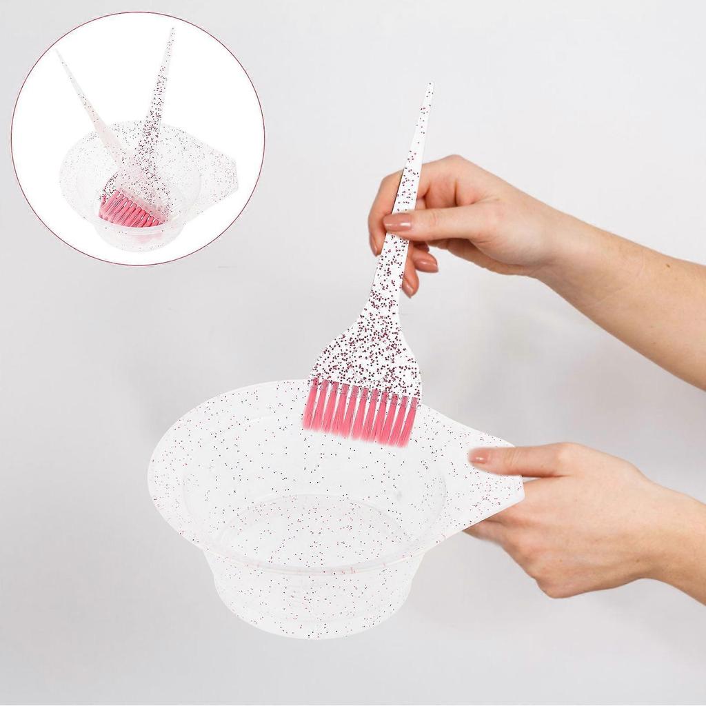 Hair Coloring Tool Kit Including Mixing Bowls And Brushes Perfect For Home Use Designed For Hair Stylists 3 Sets