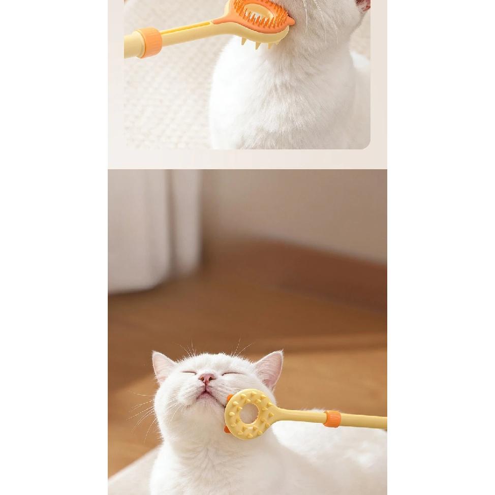 Pet Itching and Scratching Scalable Double sided Massager Cat Teasing Stick Cat Itching 2-in-1 Scratching and Scratching