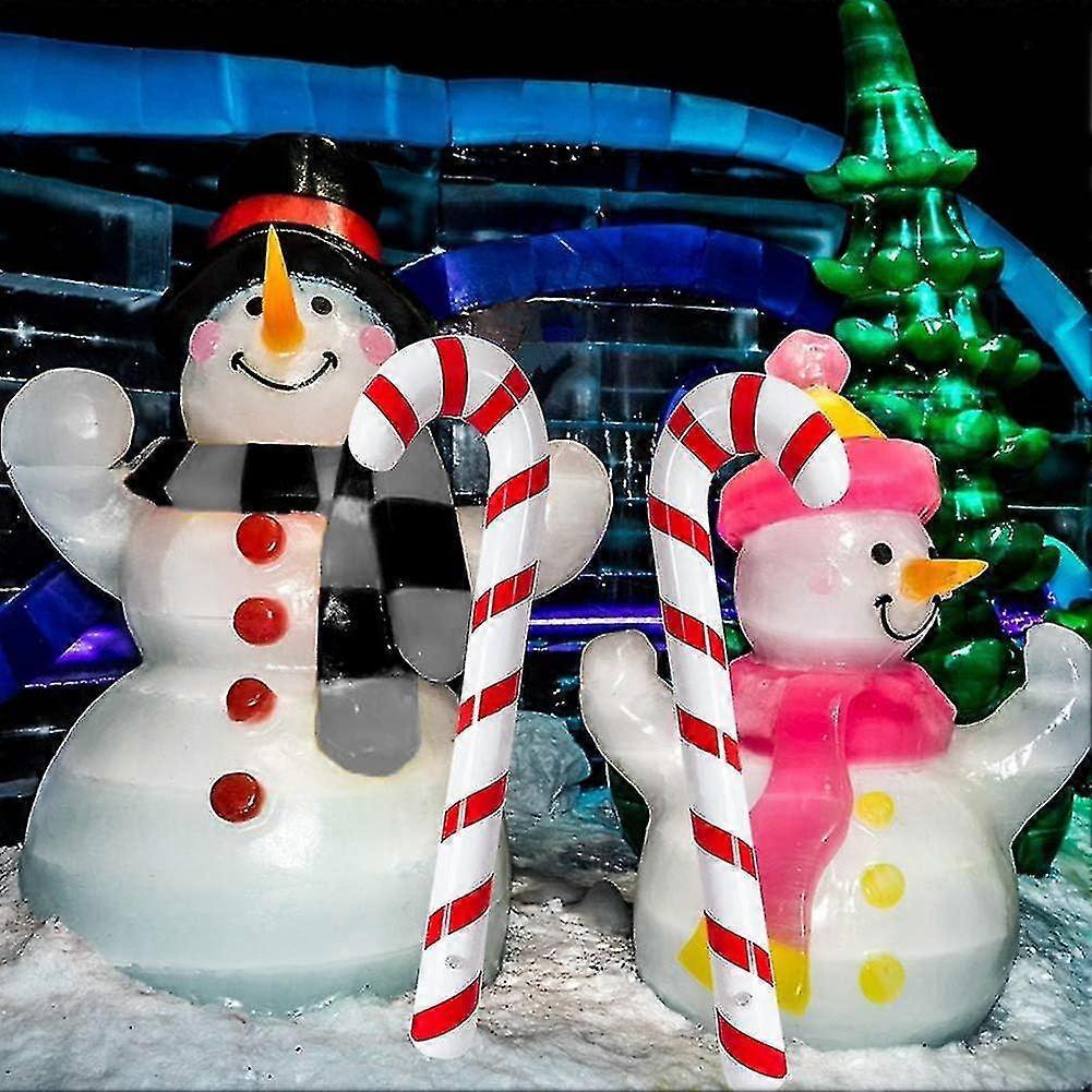 6 Pcs Inflatable Candy Canes Balloons For Christmas Decorations - Pjun
