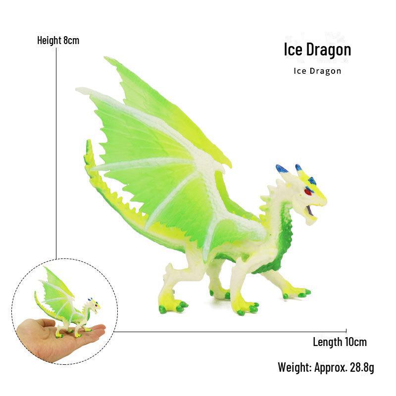 Cross-Border Fantasy Dragon Models: Fire Eagle, Ice-Breaker, Magma Dragon, Wolf Dragon, and Western Flying Dragon Ornaments