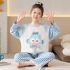 Girls Thin Cotton Cartoon Long Sleeve Homewear Set Kids Pajamas