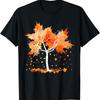 Maple Leaf Autumn Tree Tee Orange Autumn Fall Leaves Season T-Shirt