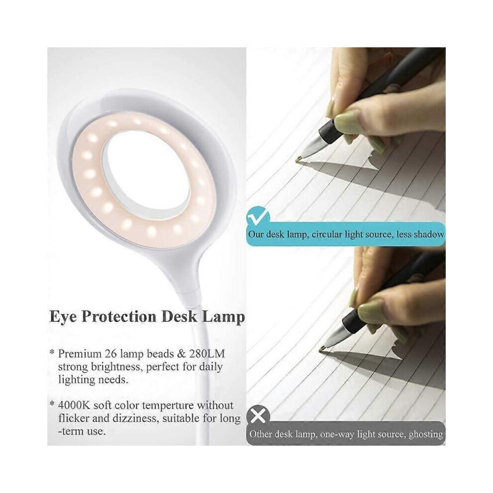USB Rechargeable Kids Desk Lamp, 3 Light Modes, 1800mAh Battery