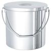 Nitto Metal Industry Hanging Type Stainless Steel Container 10L with Stock Lid General-purpose STB-24