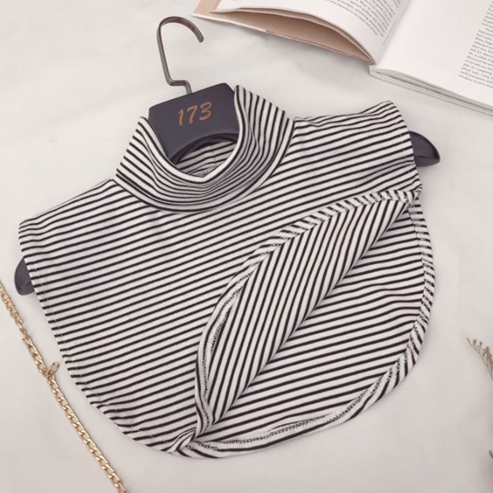 Windproof Turtleneck Cotton Scarf Fashion Fake Collar Women