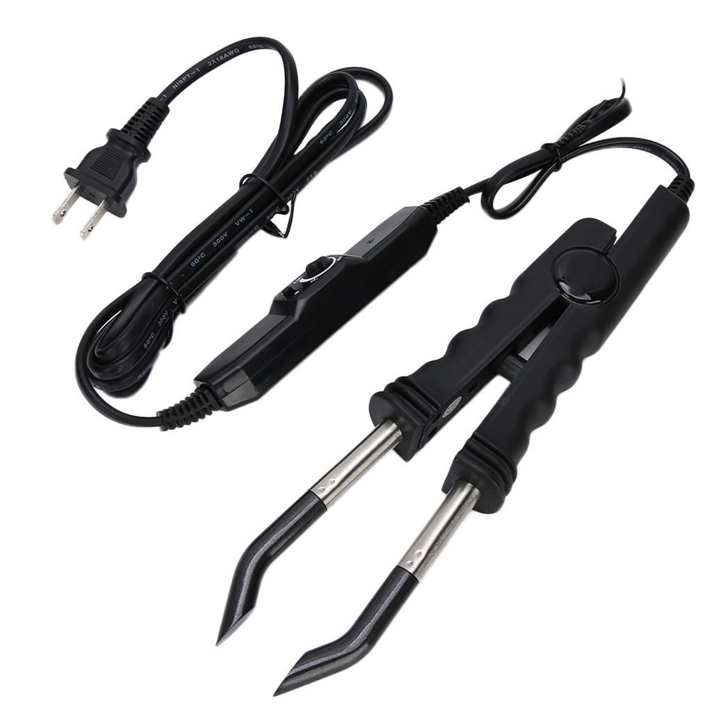 Hair Extension Connector Iron Adjustable Temperature Hair Connector Black 50 To 60Hz 25W 110V Hair Extension Iron