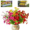 Artificial Flowers for Outdoors UV Resistant Realistic Faux Plants Fake Eucalyptus Flowers Bulk for Vase Flower Arrangement Front Porch