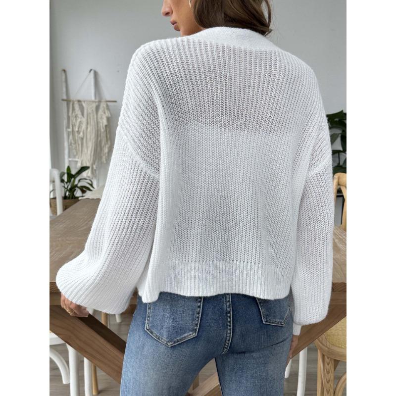 Женский осенне-зимний вязаный крючком цветочный пэчворк короткий кардиган на пуговицах свитер