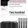 UHF FM Dual Wireless Dynamic Metal Handheld Mic for KTV and Stage