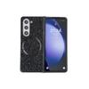 Чехол из блестящей кожи и магнитного пластика для телефона Samsung Galaxy Z Fold 6 5 4 Fold 6 Fold 5 Fold 4 Fold 3 Hard Shell Защитный чехол
