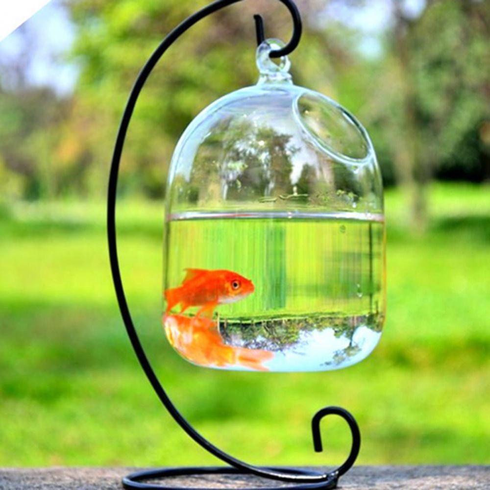 Portable Glass Ball Hanging Stand Iron Art Iron Display Stand Lantern Stand Flower Stand Fish Tank