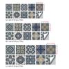 10 Pieces European Style Tile Wall Sticker Self-Adhesive Living Room Bathroom Renovation Wallpaper Pvc Crystal Film Tile Sticker