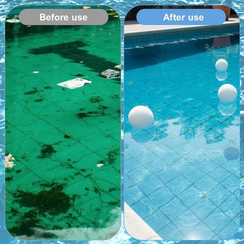 Washable Reusable Scum Remover Ball Pool Oil Absorbing Sponge Efficient Filter Floating Water Cleaning Kit for Outdoor Ponds