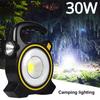 30 Вт фонарик, практичный дизайн с солнечной панелью, водонепроницаемый водостойкий фонарик COB, светодиодный рабочий свет, принадлежности для кемпинга