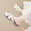 Baotou half slippers women's summer wear niche silver beach cool slippers