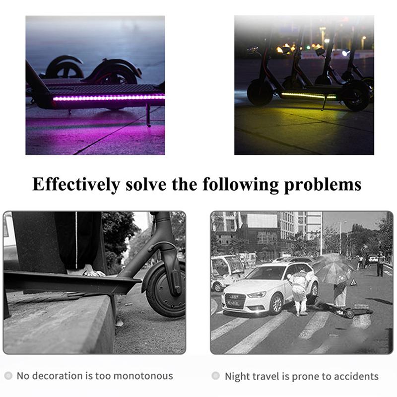 Светодиодная лента для электросамоката, фонарик, барная лампа для скейтборда Xiaomi M365