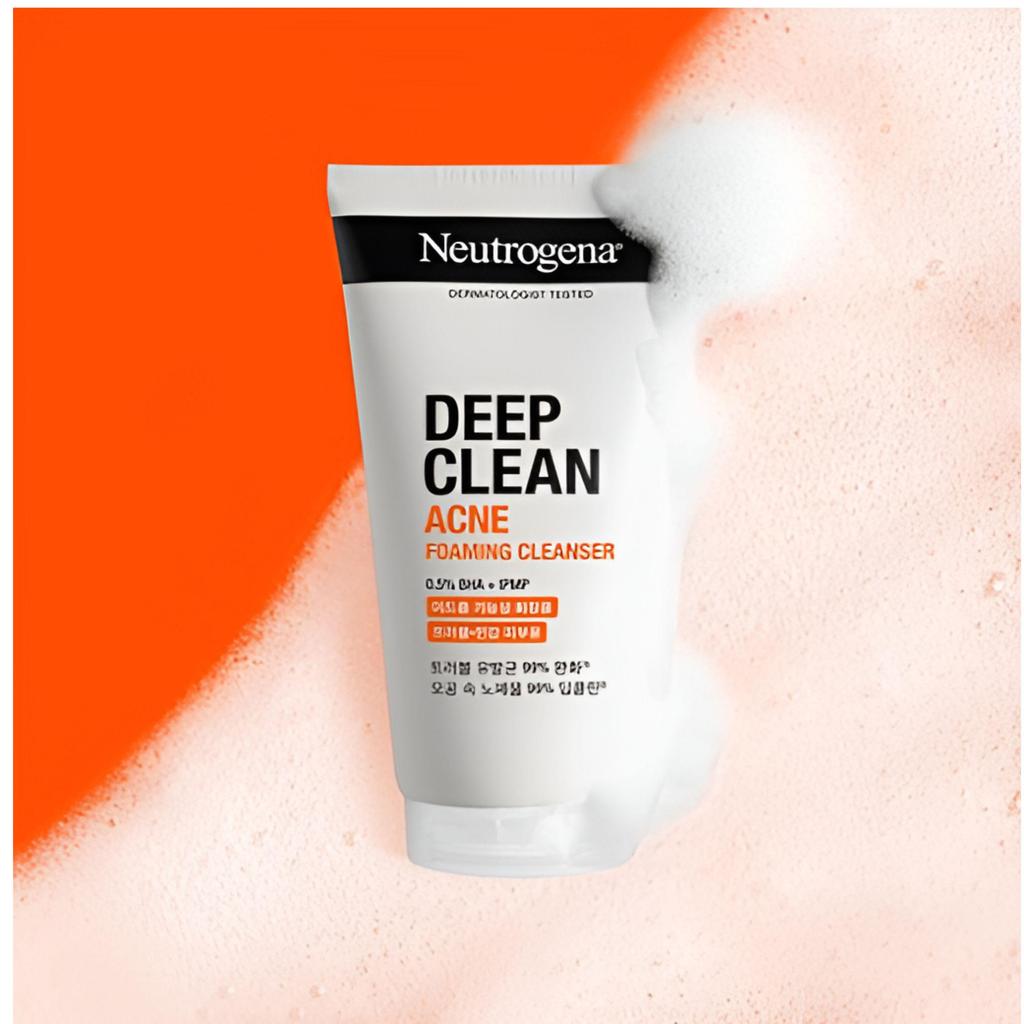 Neutrogena Глубоко очищающее пенящееся средство для умывания от акне 150 г*2