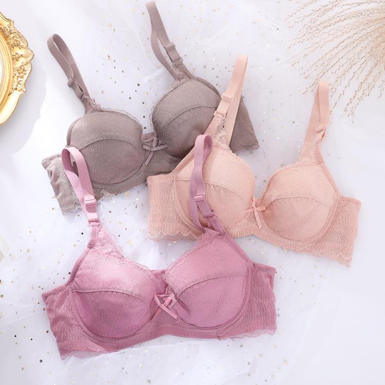 Women's Thin Push-Up Bras - Large Size, No Sponge, Comfortable, Anti-Sagging Design