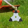 Manganese Steel Lawn Mower Blades Triangular Shape Double-sided Blades Garden Maintenance